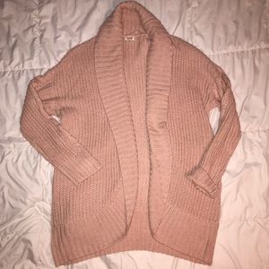 Blush Chunky Knit cardigan